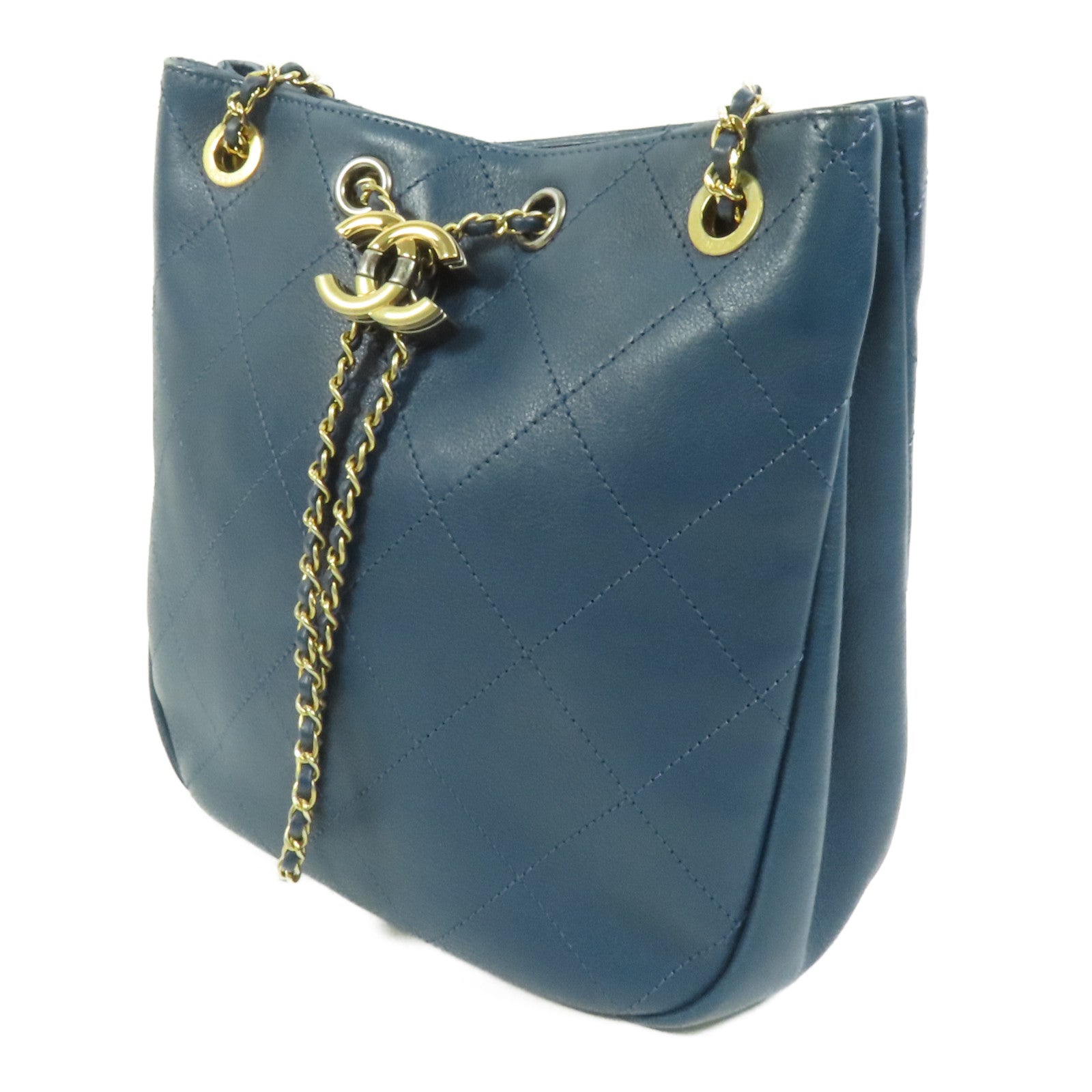 CHANEL 牛皮皮革Chain Shoulder鏈帶肩背袋
