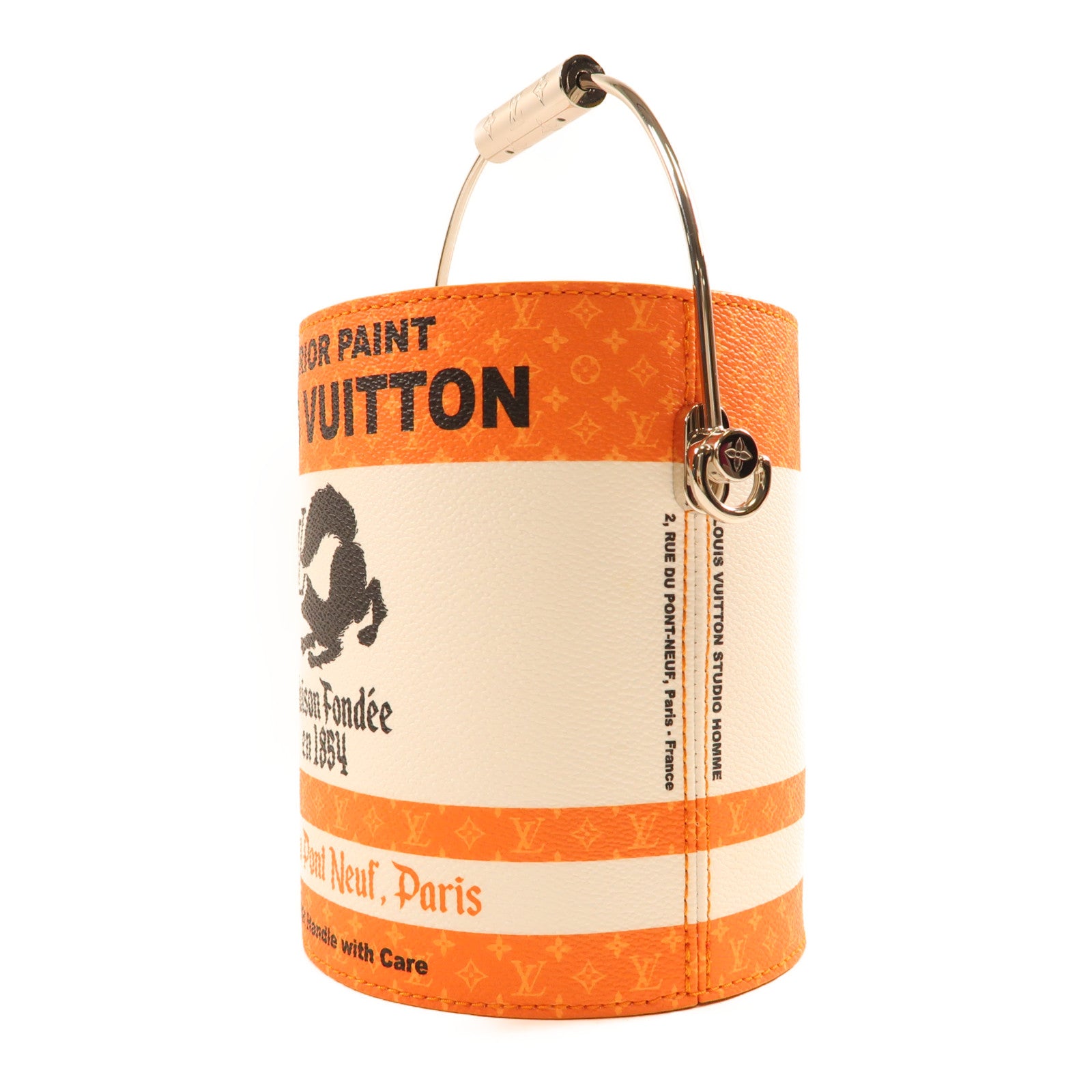 LOUIS VUITTON【激減優惠】 Monogram Paint Can 2 way Shoulder銀扣手挽肩背兩用袋