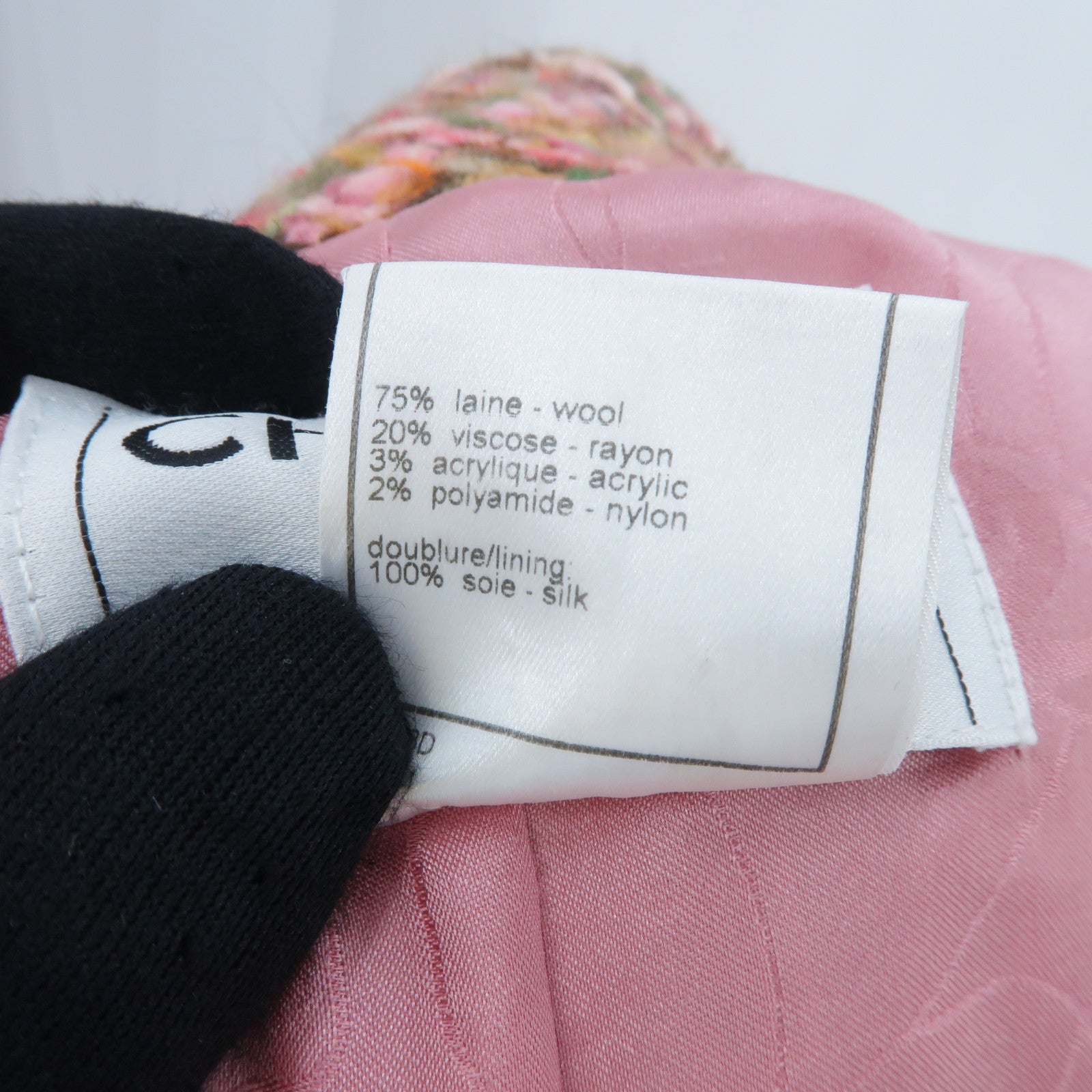 CHANEL Wool/Rayon Single-Breasted Coat大衣