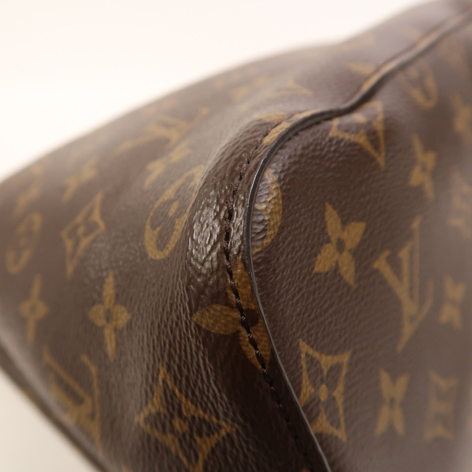 LOUIS VUITTON Monogram NeoNoe MM金扣肩背袋棕色