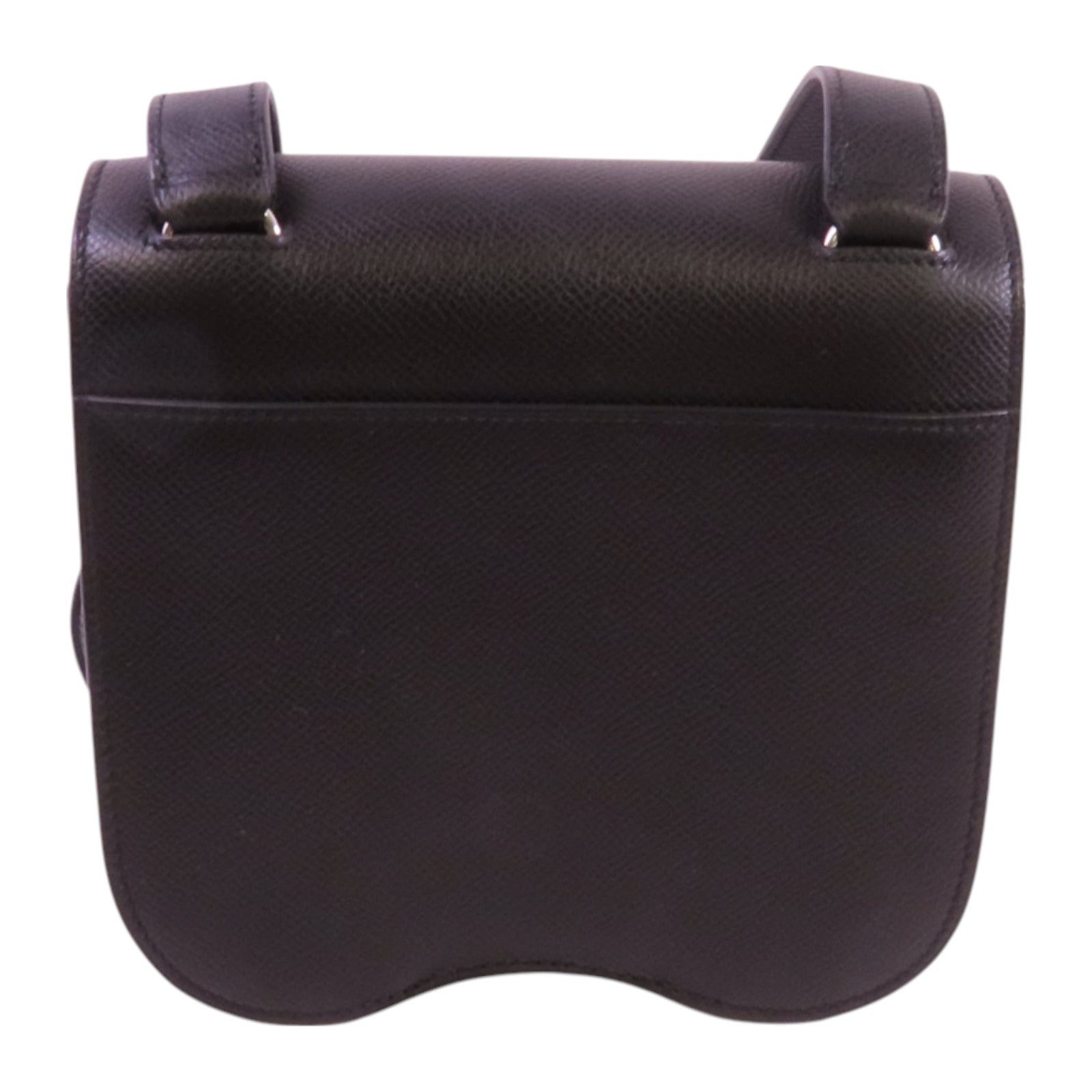 HERMES Epsom皮革Mini Della銀扣肩背袋