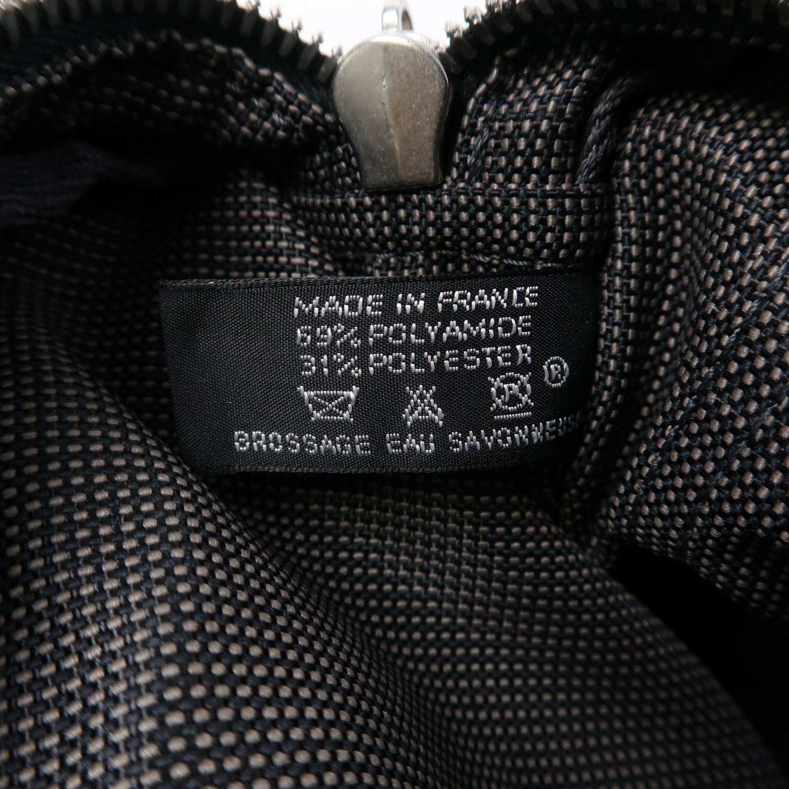 HERMES 帆布Herline Tote Bag銀扣手挽袋灰色