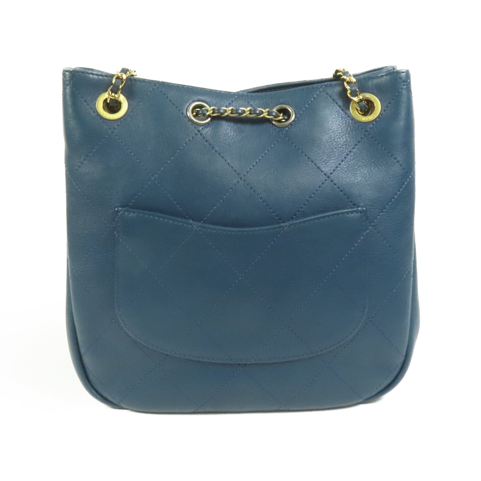 CHANEL 牛皮皮革Chain Shoulder鏈帶肩背袋