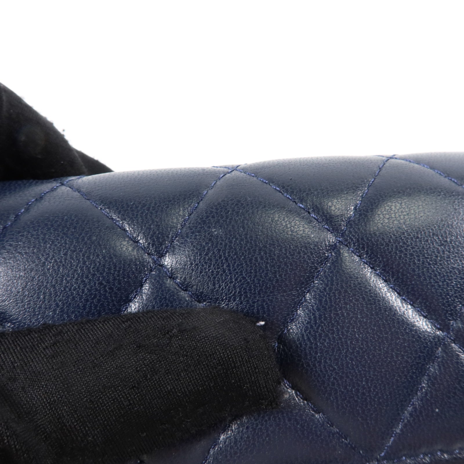 CHANEL 羊皮皮革Bifold Wallet銀扣錢包