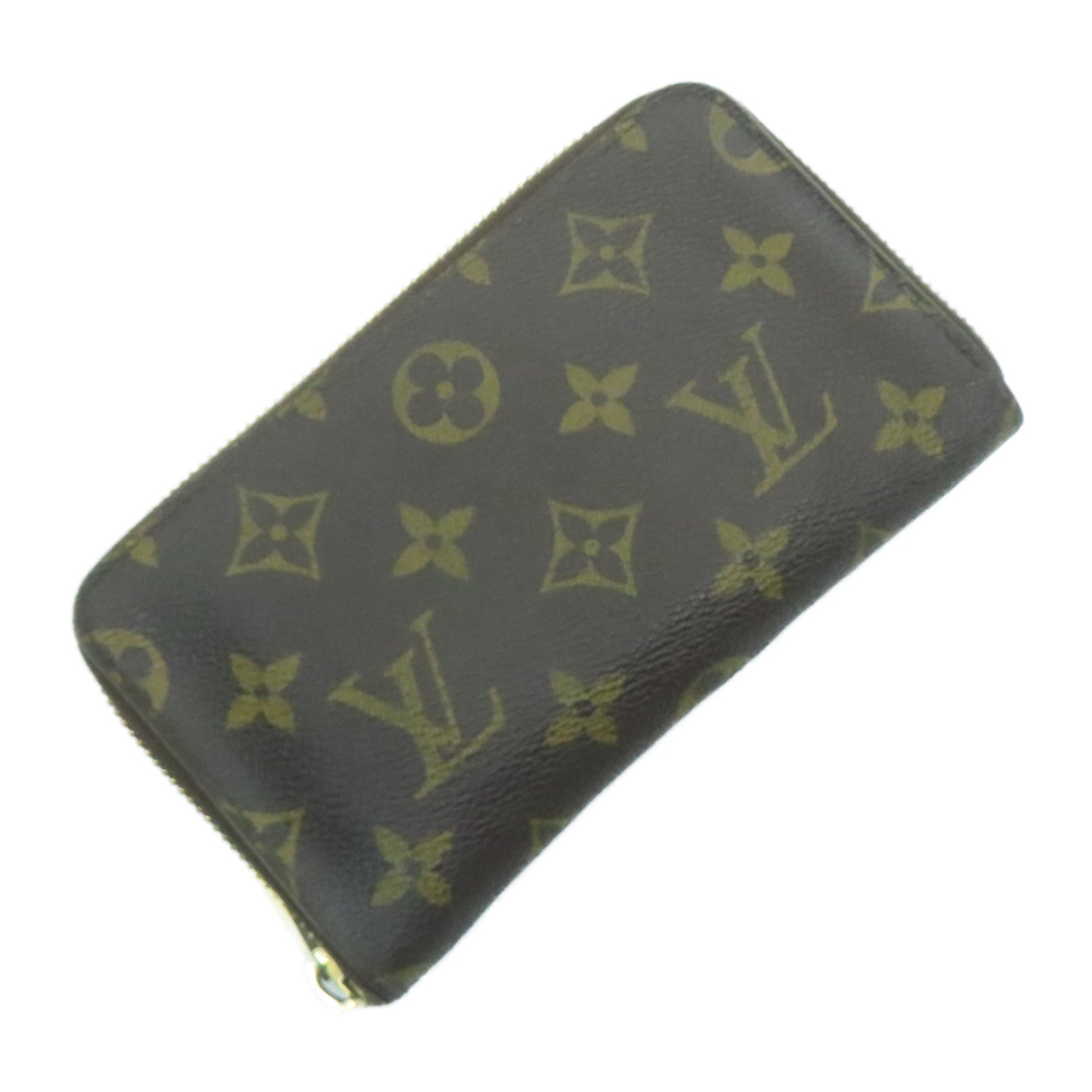 LOUIS VUITTON 【激減優惠】Monogram Compact Zippy Wallet金扣錢包啡色