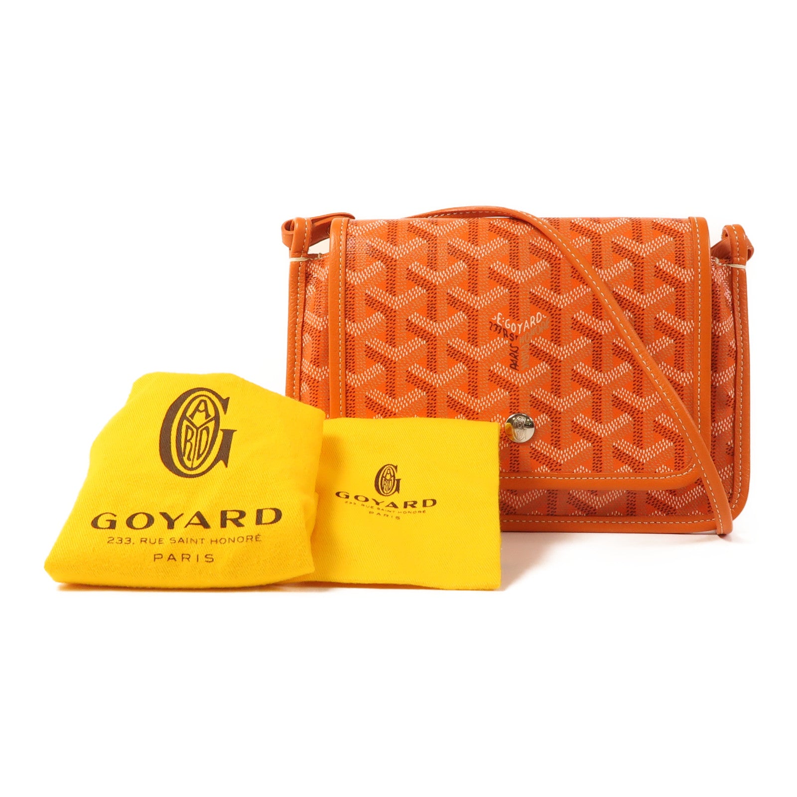 GOYARD 塗層帆布Plume銀扣肩背袋