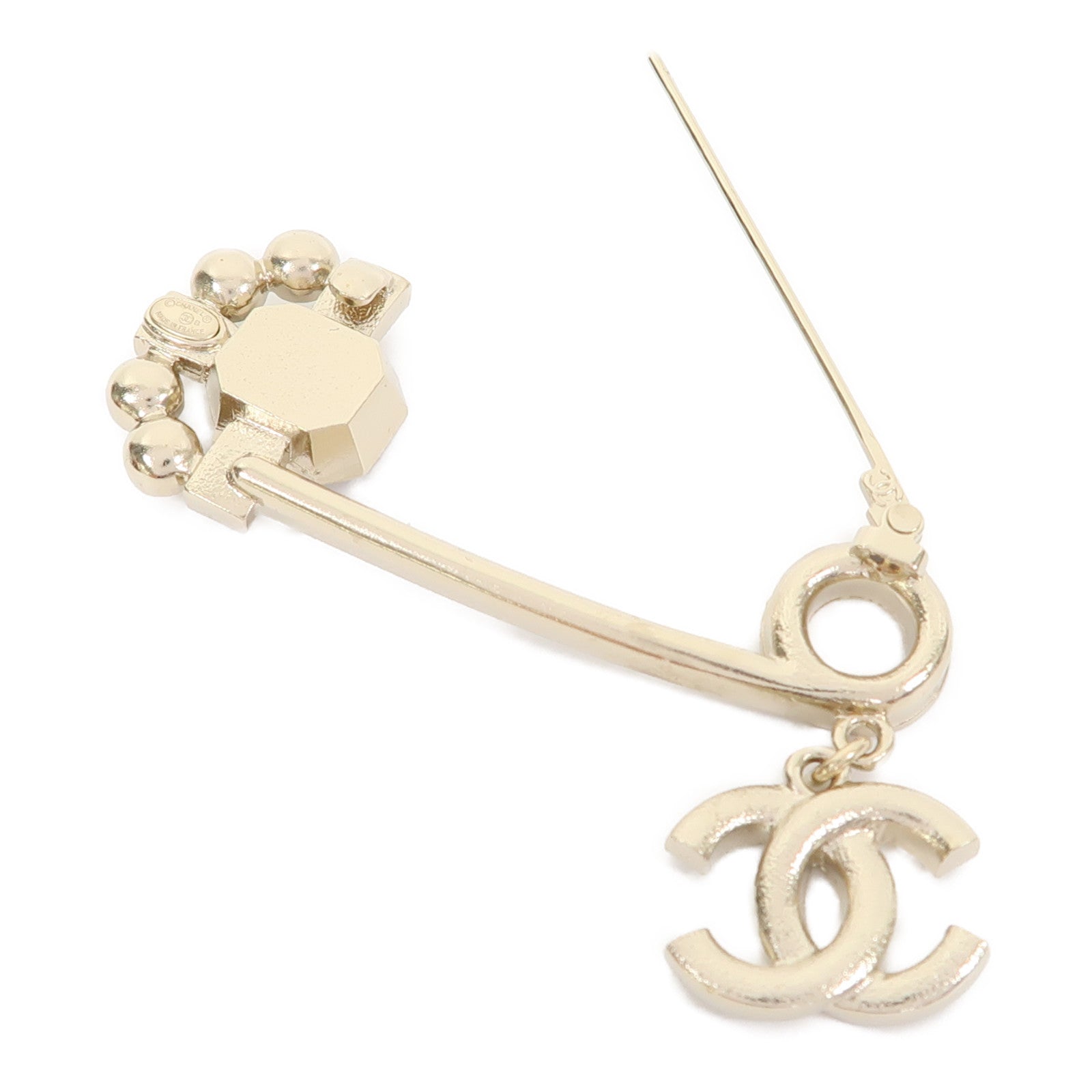CHANEL 【激減優惠】金屬Brooch胸針金色