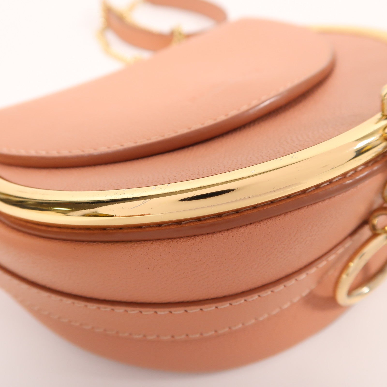 SEE BY CHLOE 牛皮皮革Chain Shoulder金扣鏈帶肩背袋