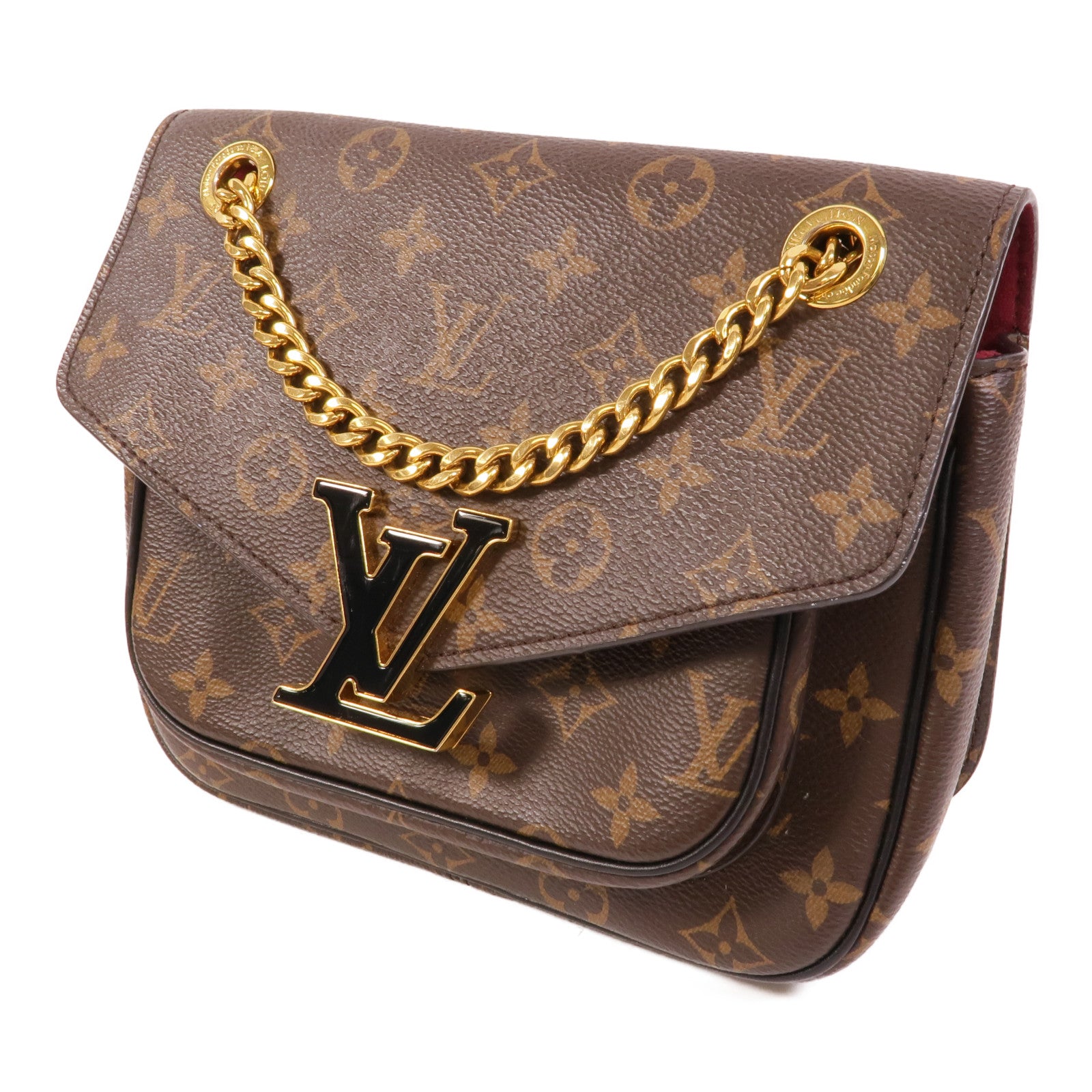 LOUIS VUITTON Monogram Passy鏈帶肩背袋