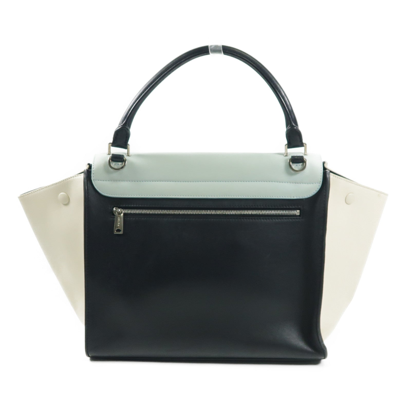 CELINE 【激減優惠】牛皮皮革Trapeze銀扣手挽袋