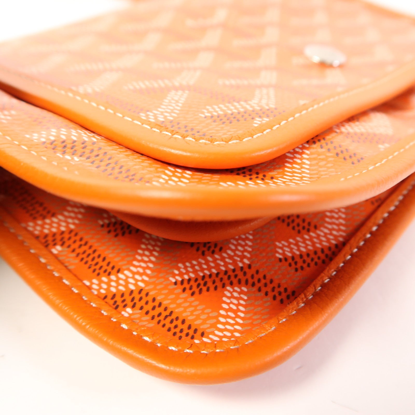 GOYARD 塗層帆布Plume銀扣肩背袋