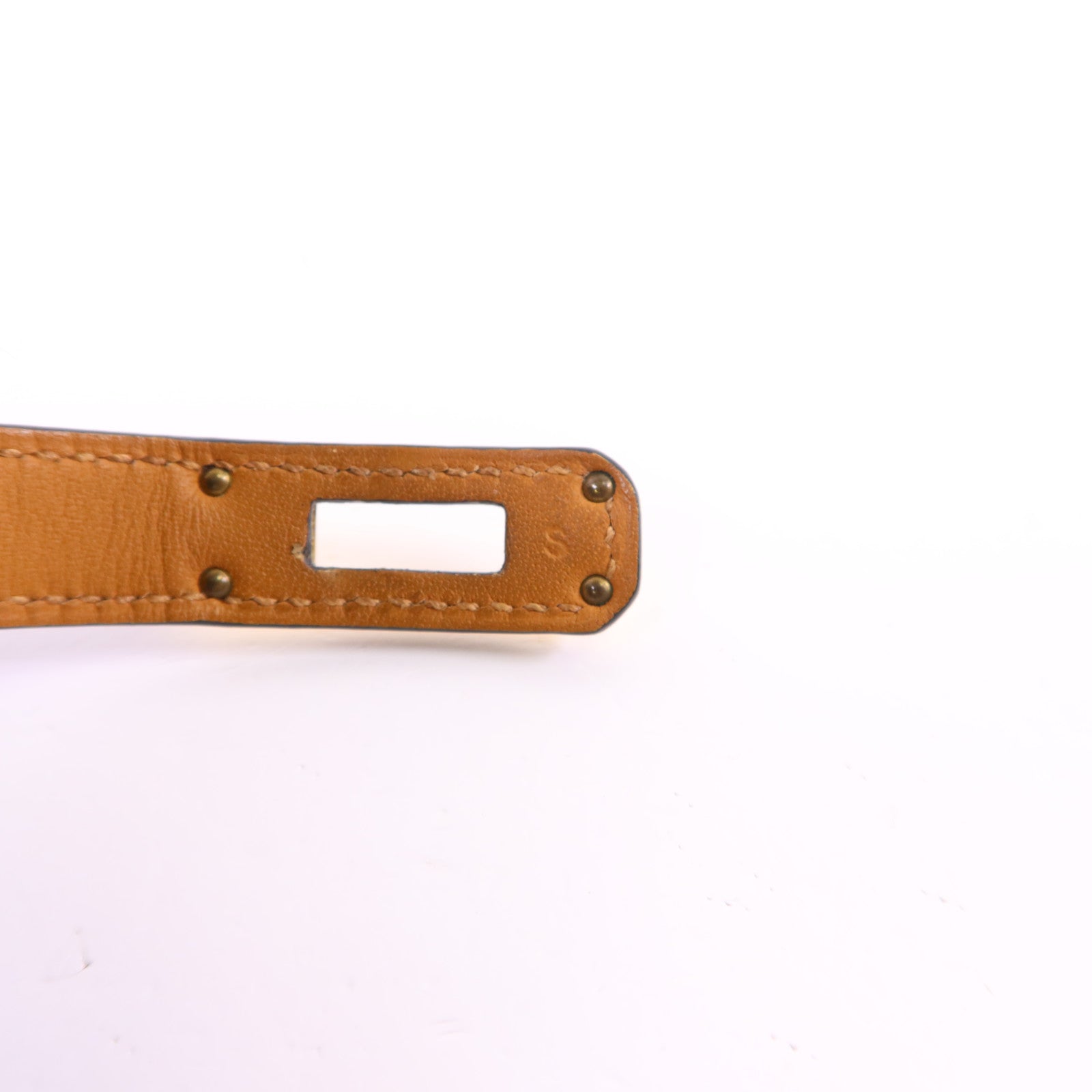 HERMES 【激減優惠】皮革Kelly Double Tour Bracelet金扣手鐲Noir