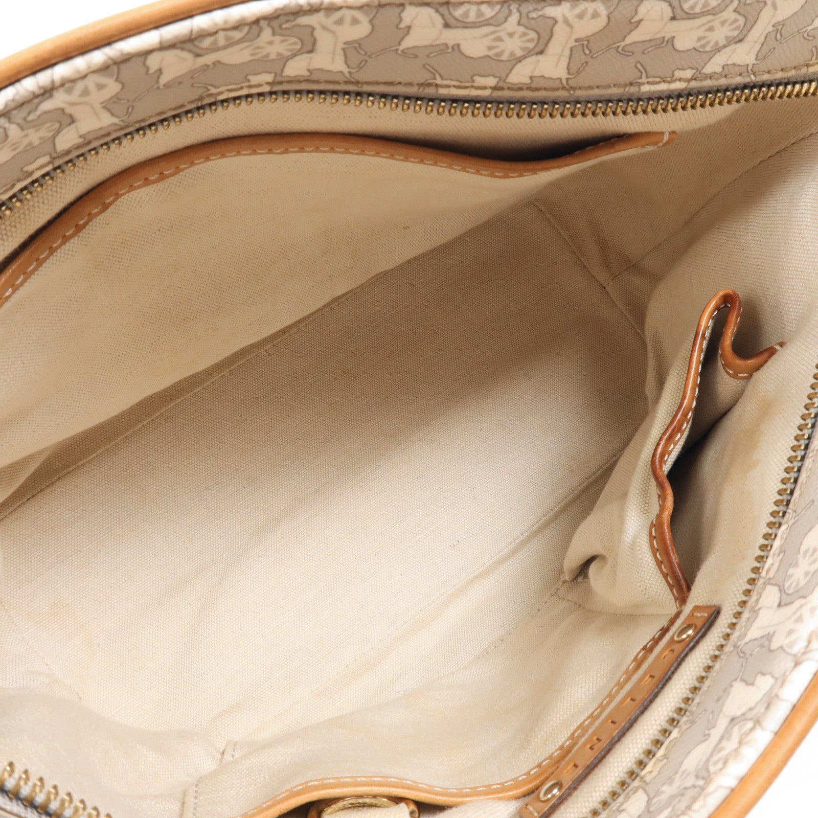 CELINE 塗層帆布Hand Bag金扣手挽袋