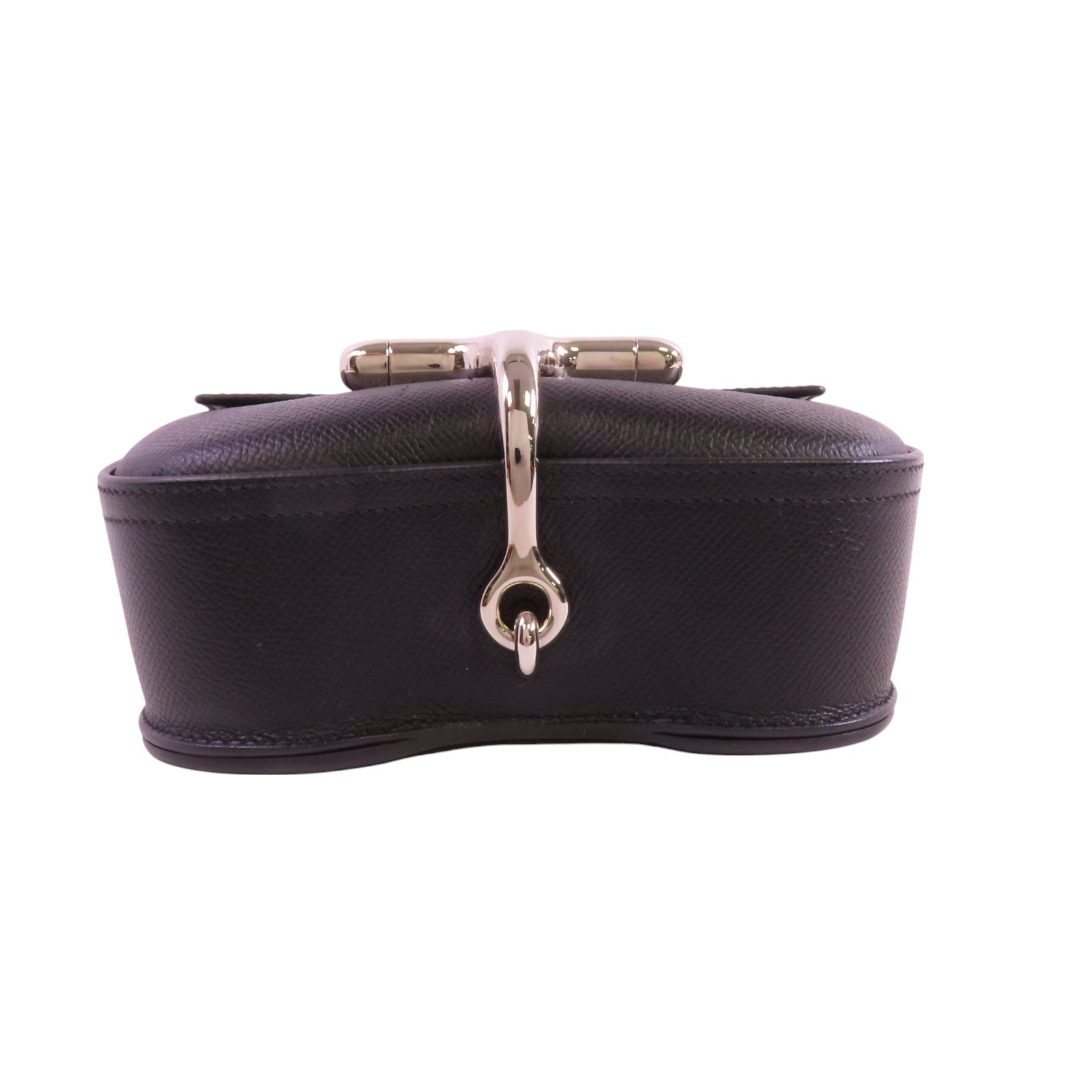 HERMES Epsom皮革Mini Della銀扣肩背袋