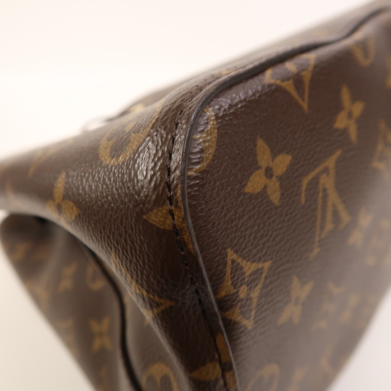 LOUIS VUITTON Monogram NeoNoe MM金扣肩背袋棕色