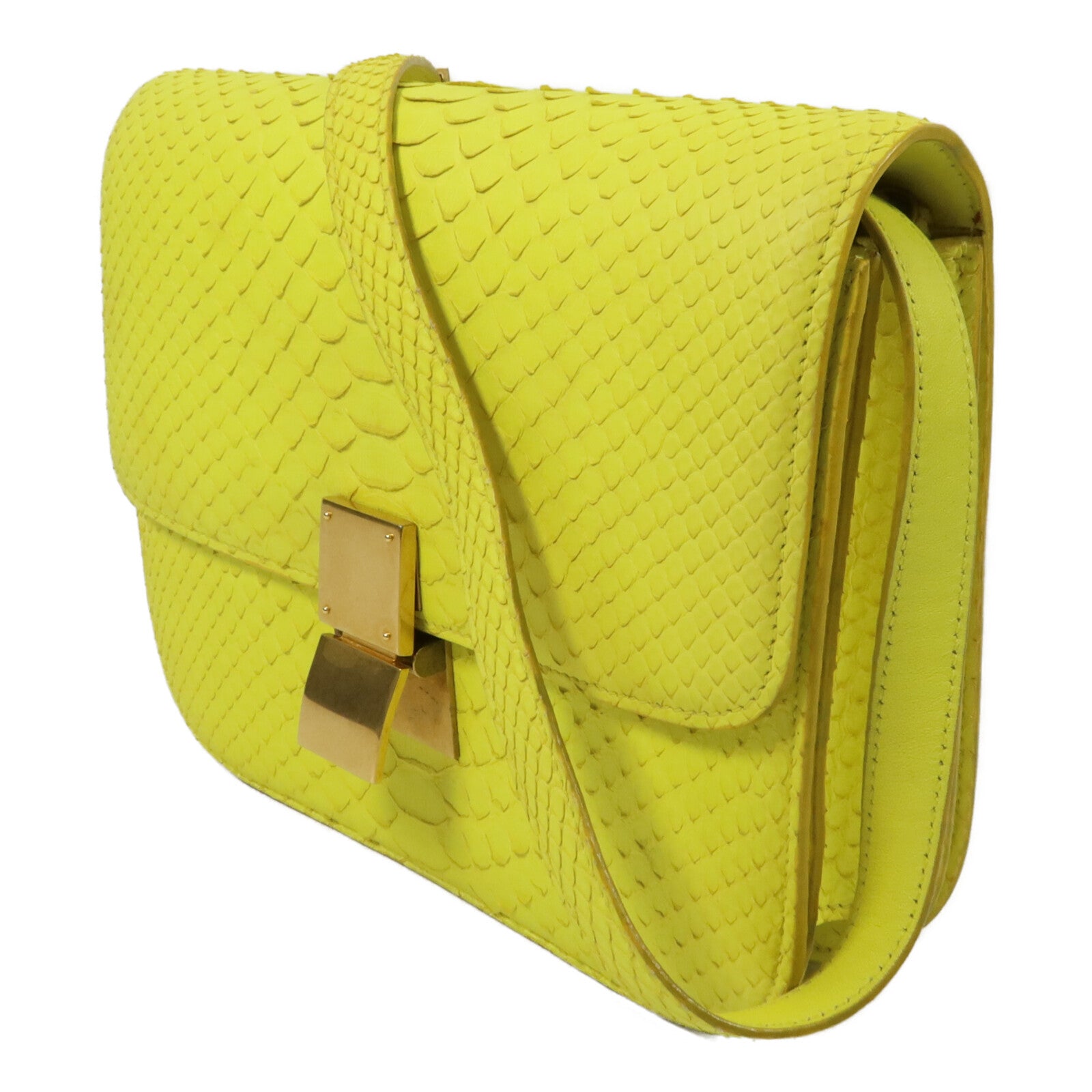 CELINE 蛇皮皮革Classic Box Medium肩背袋