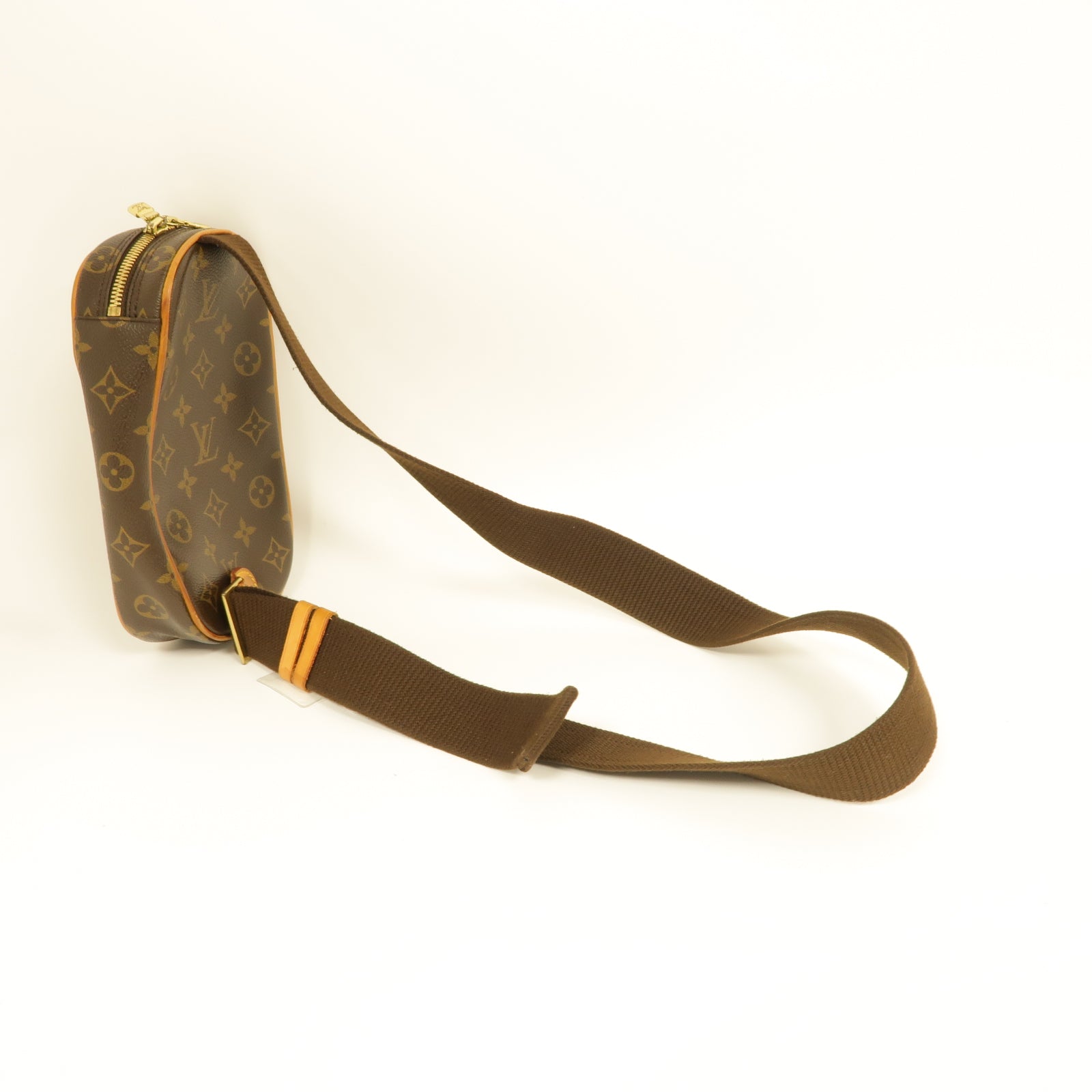 LOUIS VUITTON Monogram Pochette Gange Waist Bag金扣腰包啡色