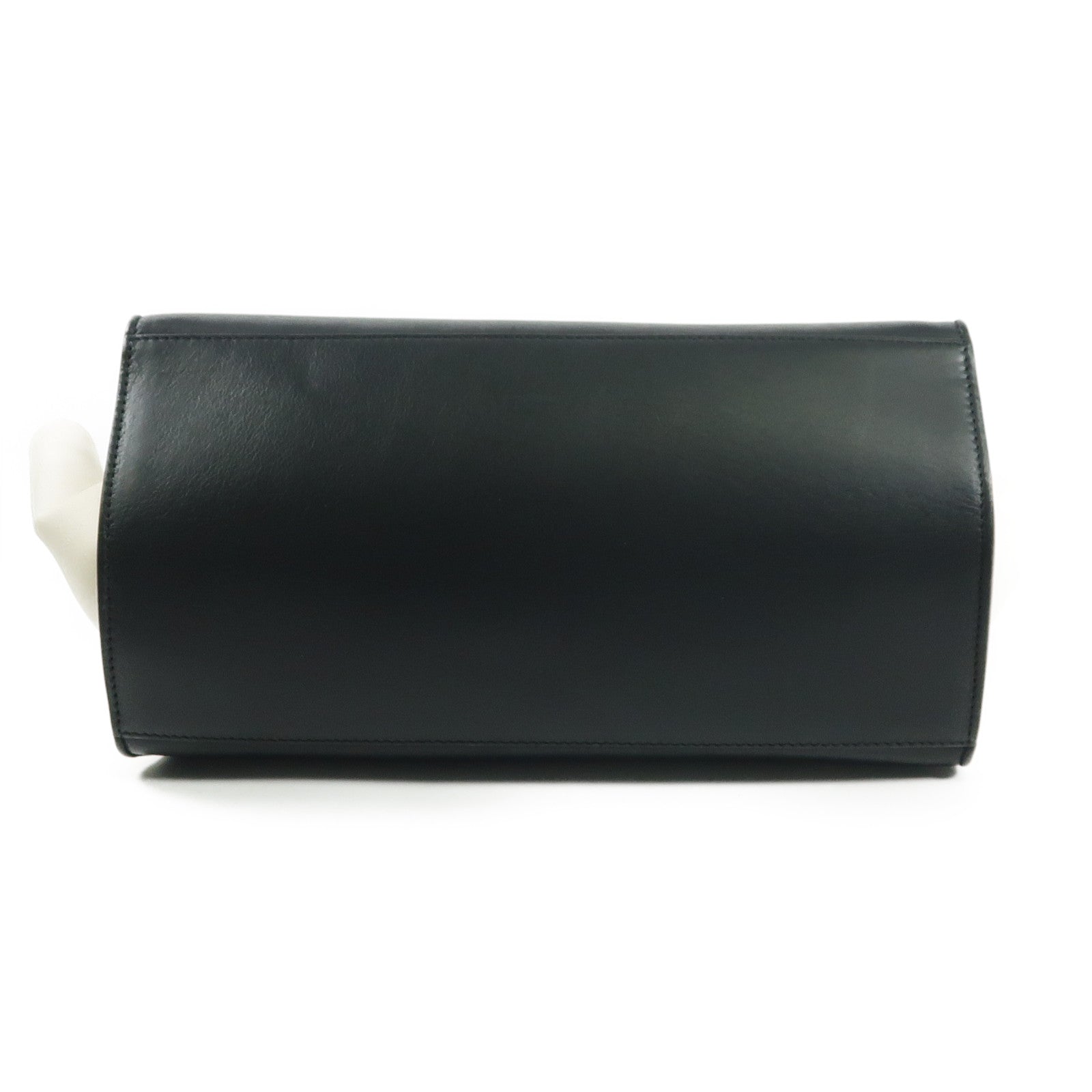 CELINE 牛皮皮革Trapeze銀扣手挽袋