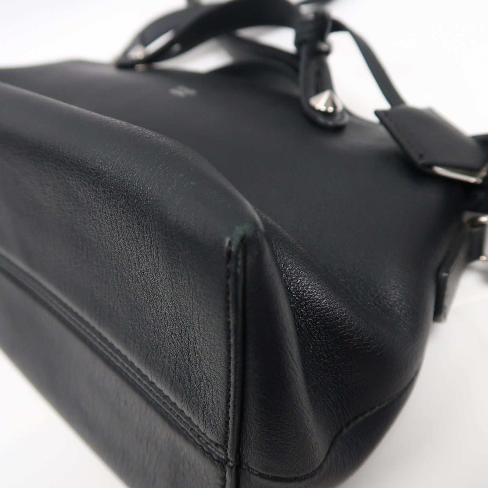 FENDI 牛皮皮革By The Way 2Way Shoulder Bag手挽肩背兩用袋黑色