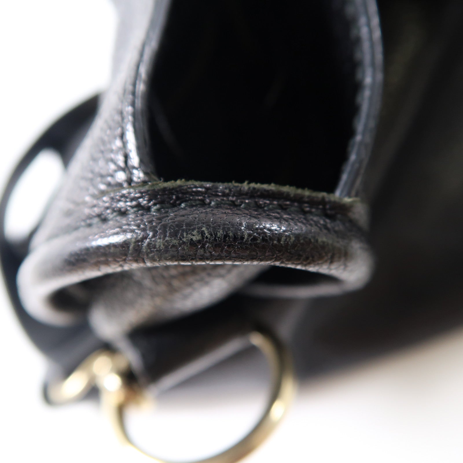 BALENCIAGA 牛皮皮革City金扣手挽肩背兩用袋黑色