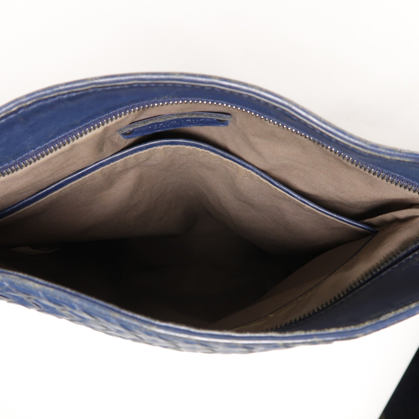 BOTTEGA VENETA BV Shoulder Bag Calfskin Leather Navy