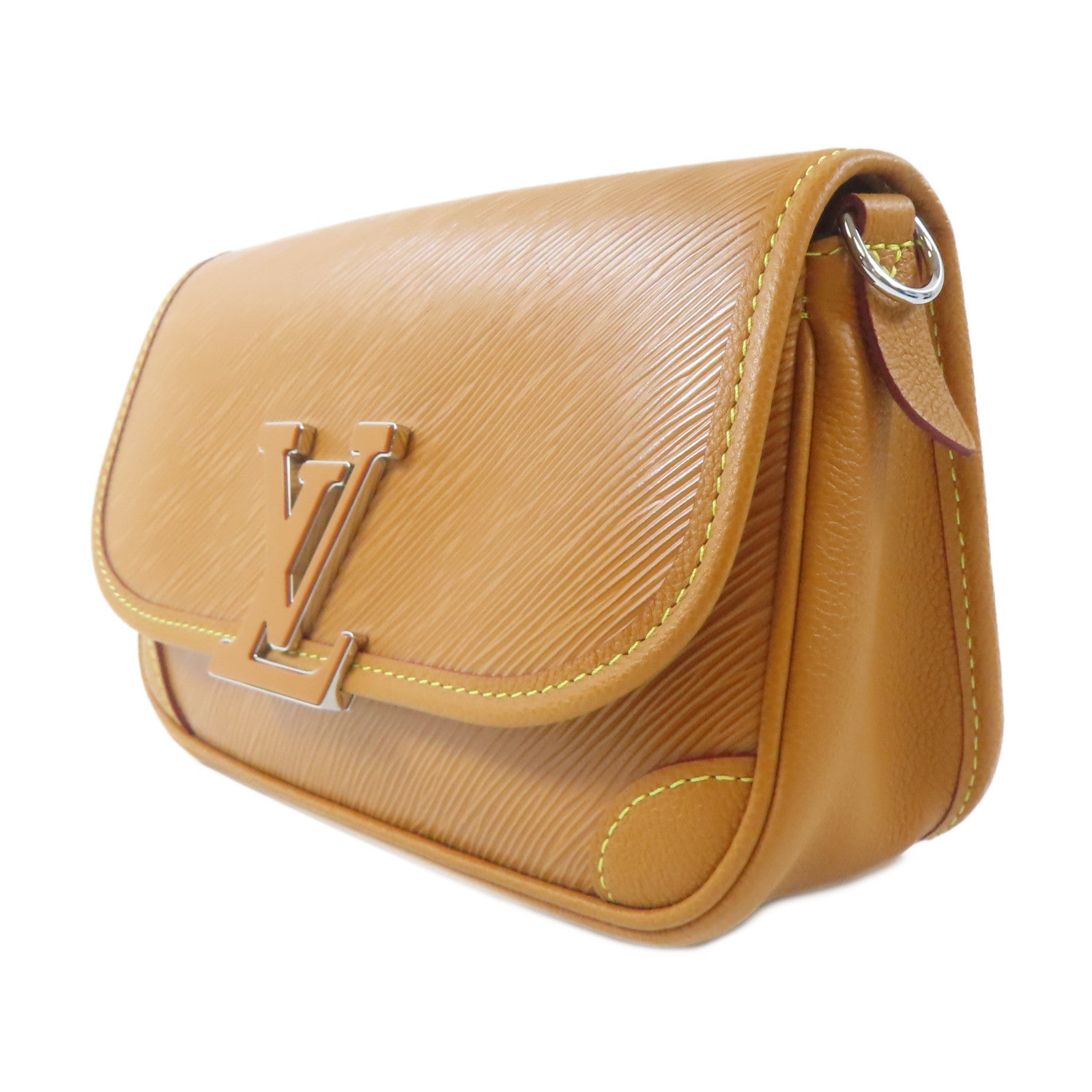 LOUIS VUITTON Epi Buci銀扣肩背袋啡色