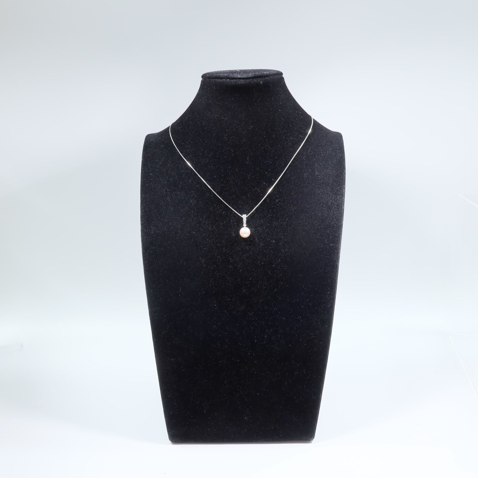 JEWELRY 18K白金/PT950鉑金Pearl Diamond Necklace珍珠項鍊
