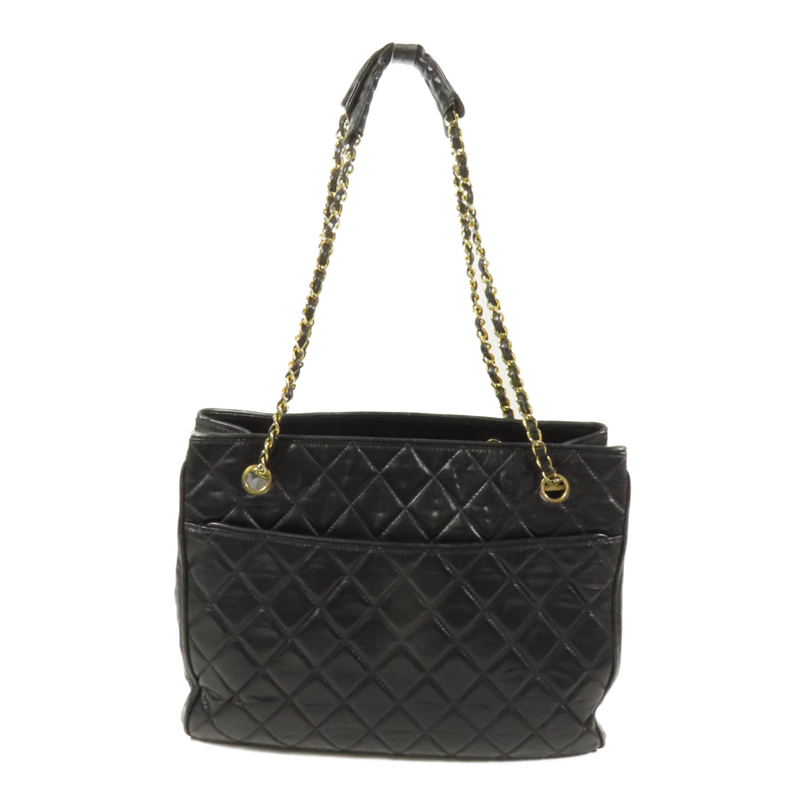 CHANEL 羊皮皮革Shoulder Bag金扣肩背袋