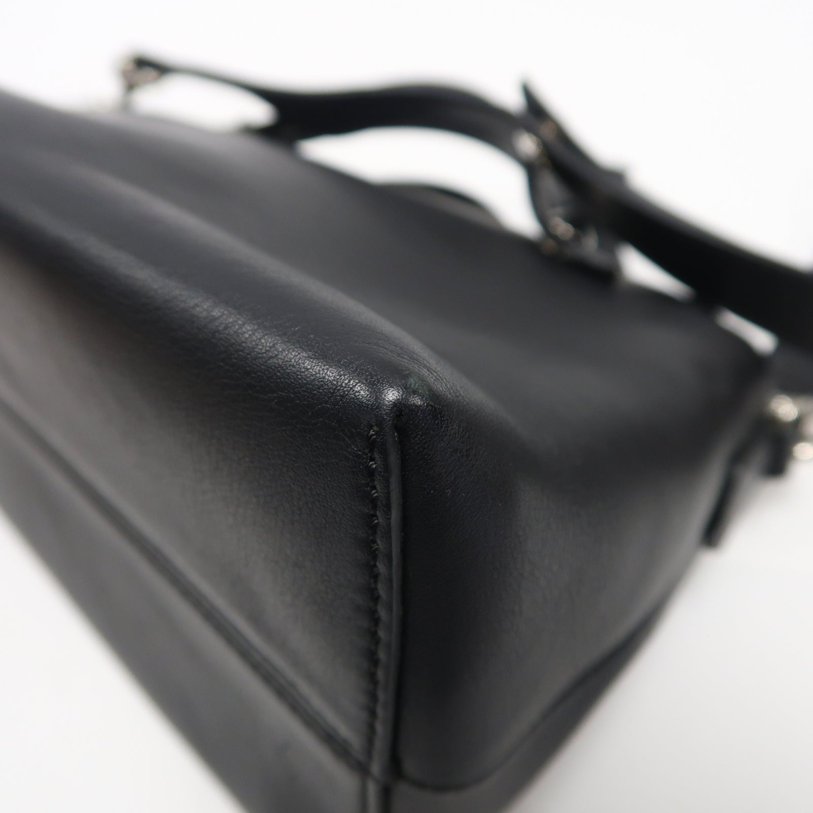 FENDI 牛皮皮革By The Way 2Way Shoulder Bag手挽肩背兩用袋黑色