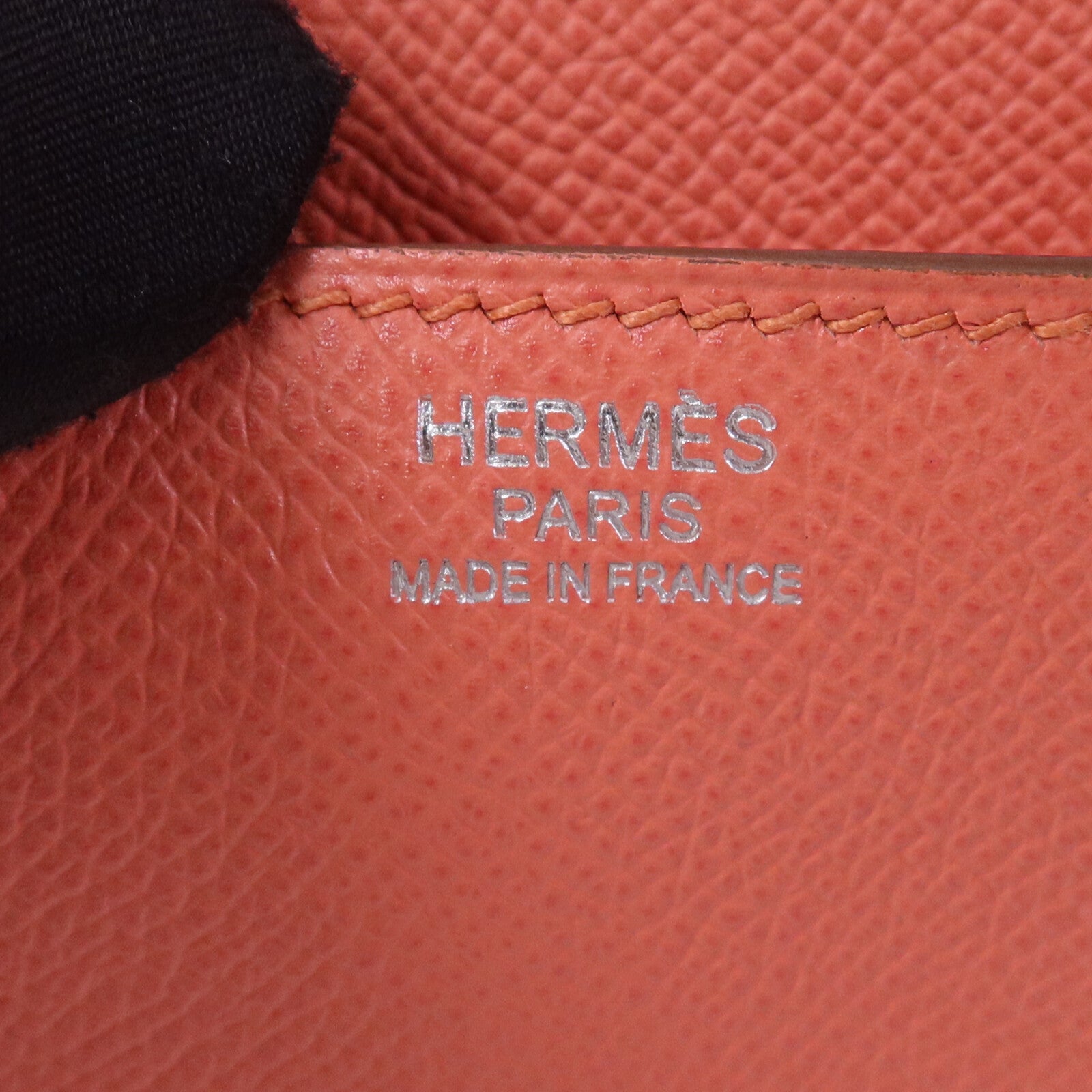 HERMES Epsom皮革Constance 24銀扣肩背袋Flamingo