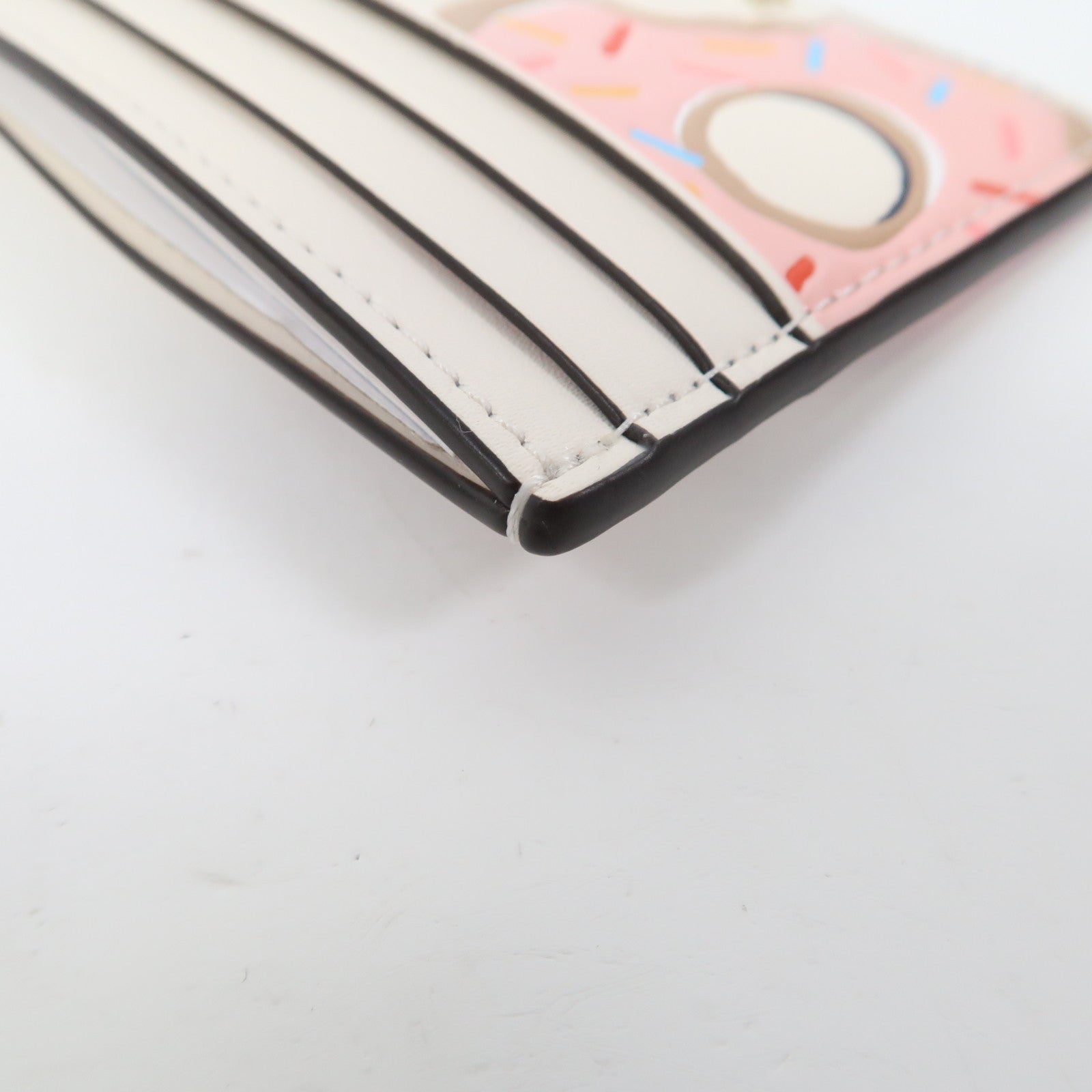 Kate Spade 【激減優惠】牛皮皮革Card Case金扣卡片套米色
