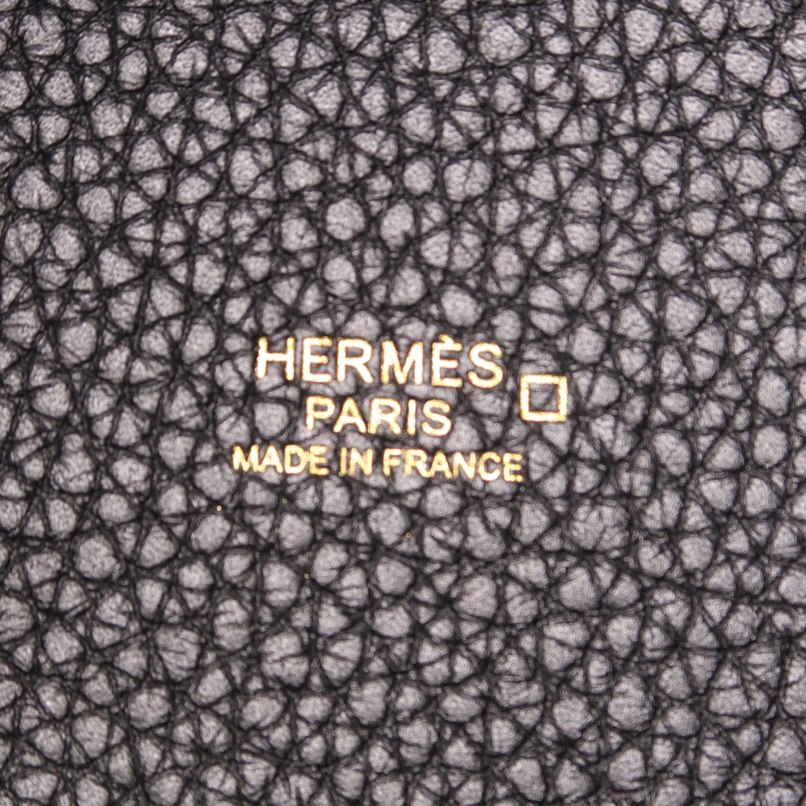 HERMES 牛皮皮革/鱷魚皮革Picotin MM Touch金扣手挽袋黑色