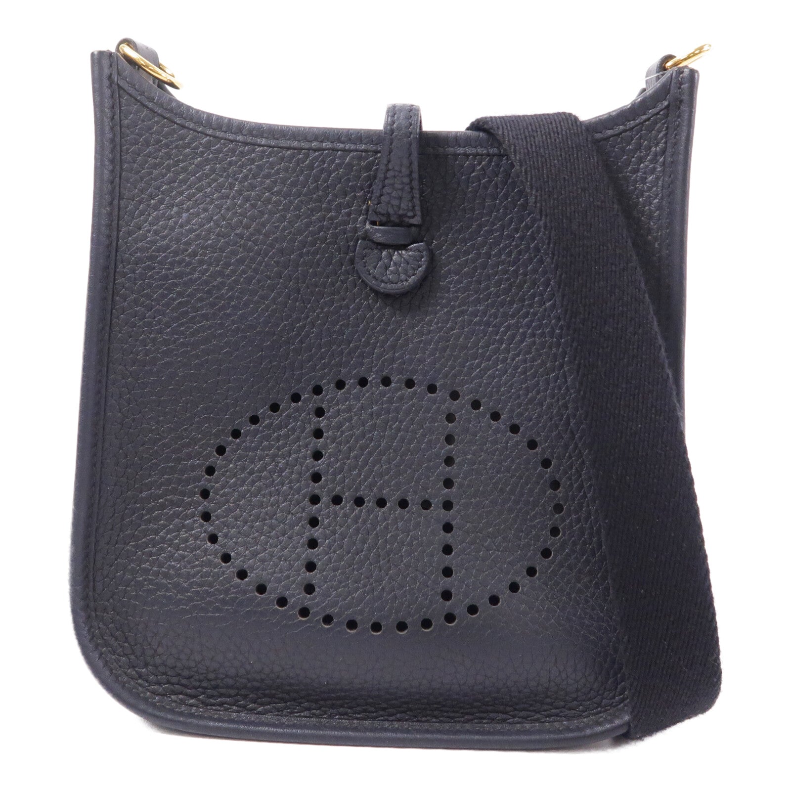 HERMES Clemence皮革Evelyne TPM肩背袋Noir