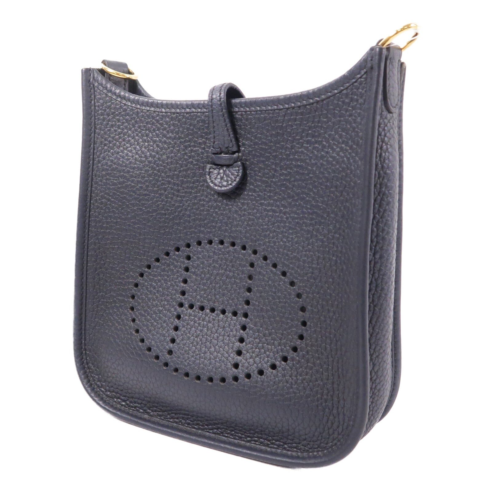 HERMES Clemence皮革Evelyne TPM肩背袋Noir