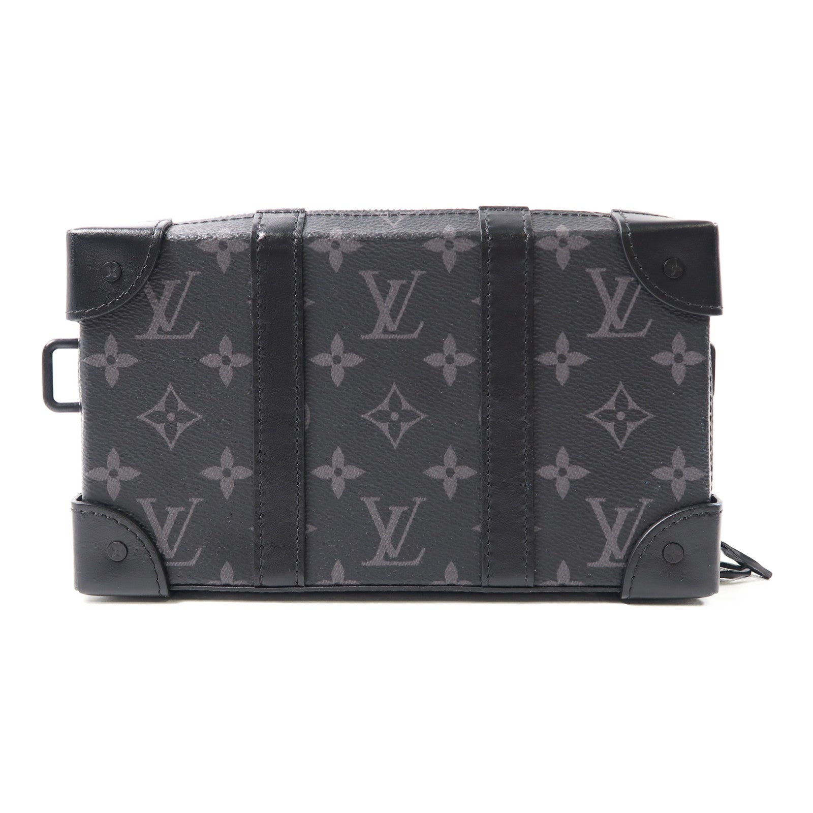 LOUIS VUITTON Monogram Eclipse Soft Trunk Wallet肩背袋黑色