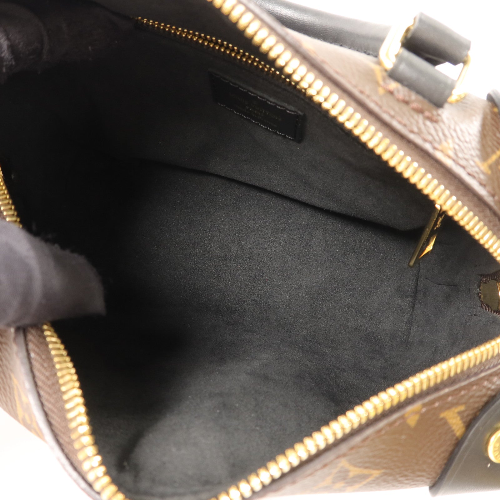 LOUIS VUITTON Monogram Petite Malle Souple金扣手挽肩背兩用袋棕色
