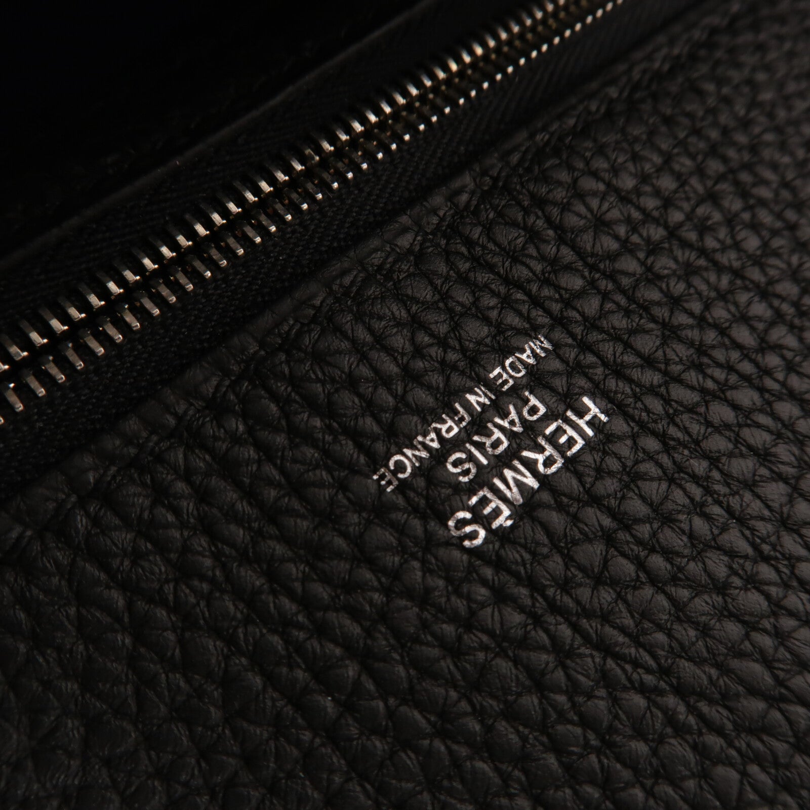 HERMES Togo皮革Citynews Messenger肩背袋Noir