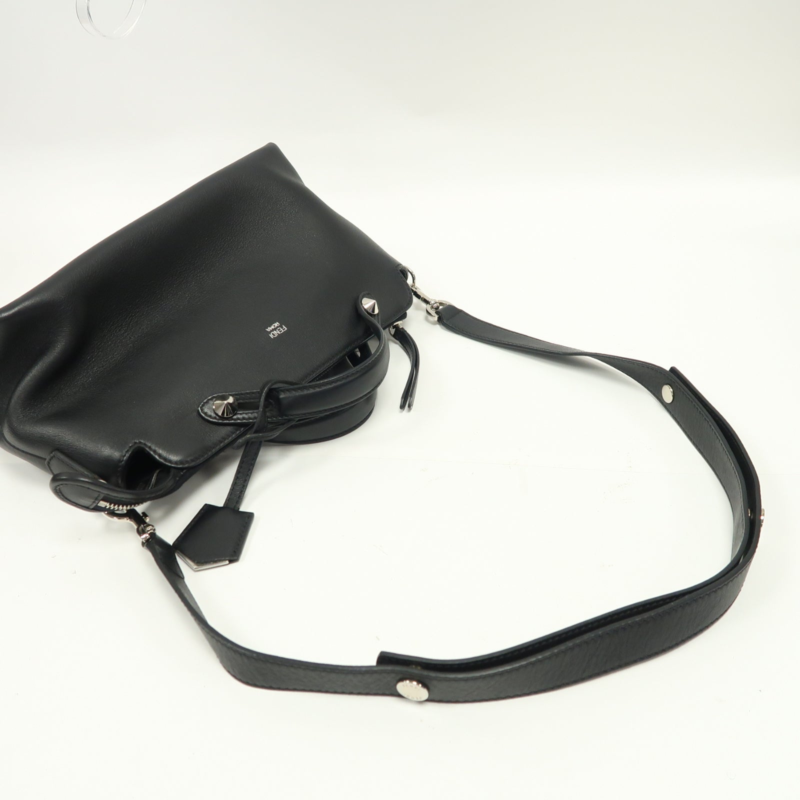 FENDI 牛皮皮革By The Way 2Way Shoulder Bag手挽肩背兩用袋黑色