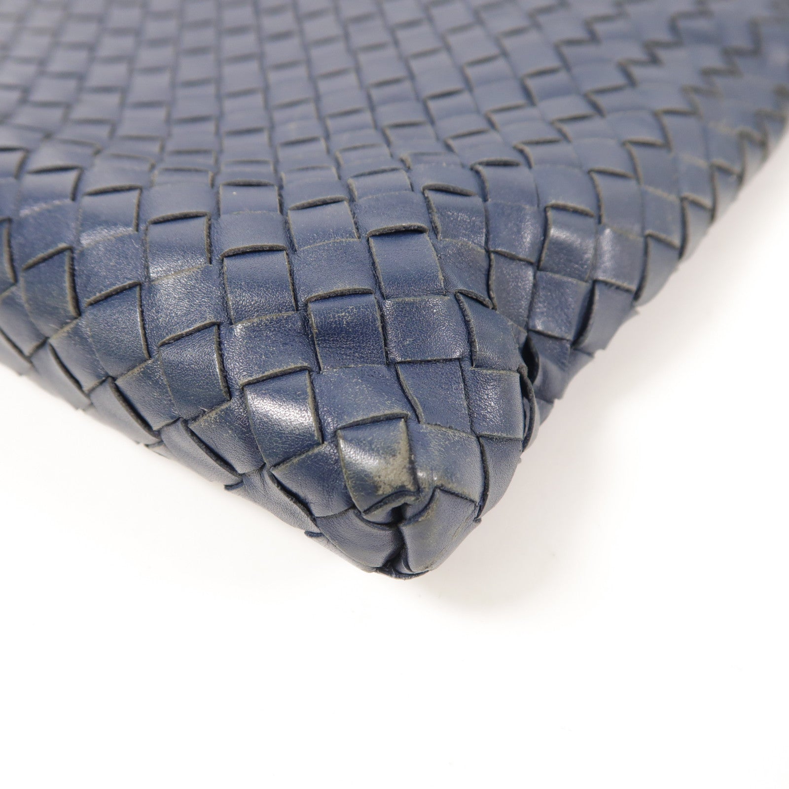 BOTTEGA VENETA BV Shoulder Bag Calfskin Leather Navy
