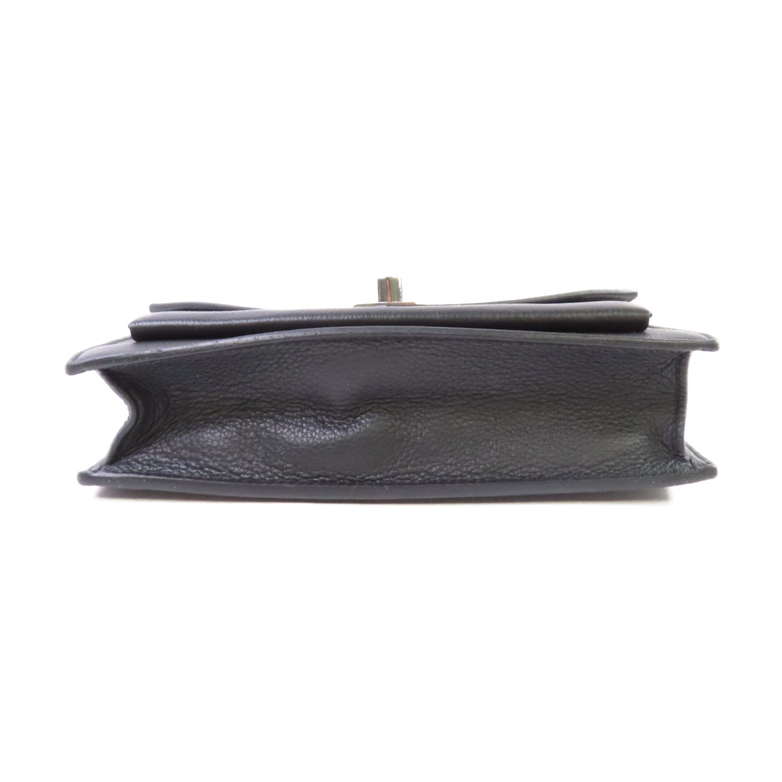 LOUIS VUITTON 牛皮皮革Mylockme Chain Pochette Shoulder Bag鏈帶肩背袋黑色