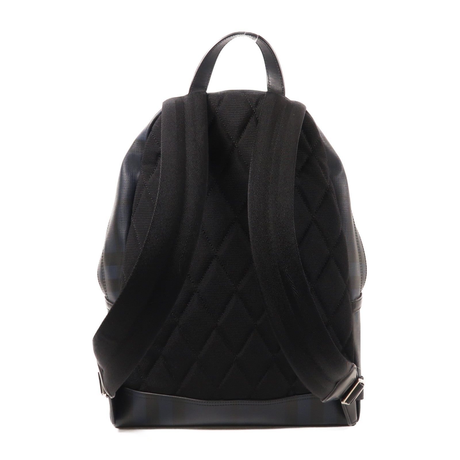 BURBERRY 塗層帆布Backpack銀扣背包
