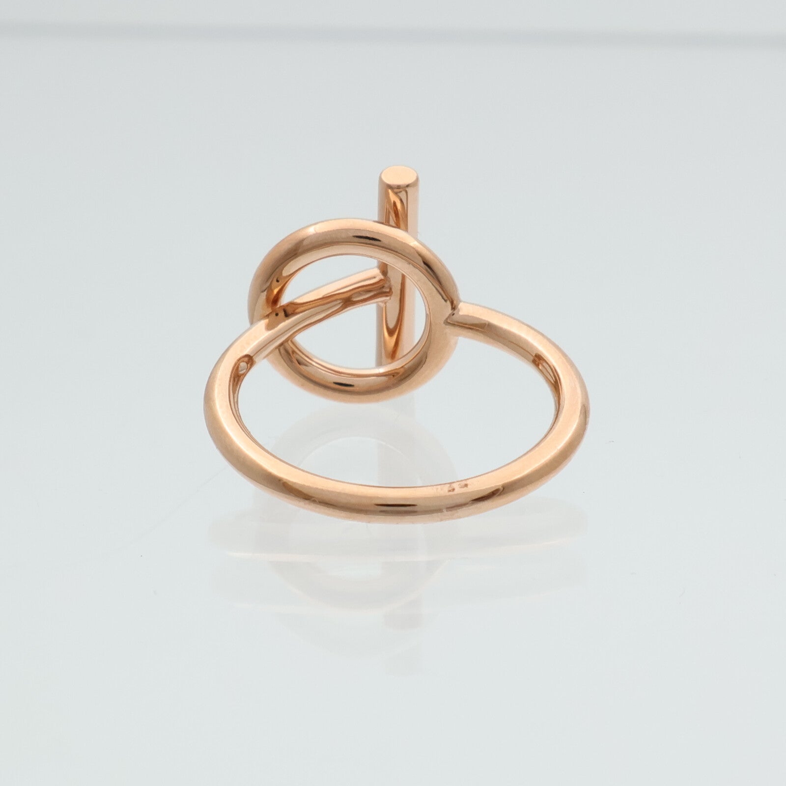 HERMES 18K玫瑰金Echappee Ring鑽石戒指