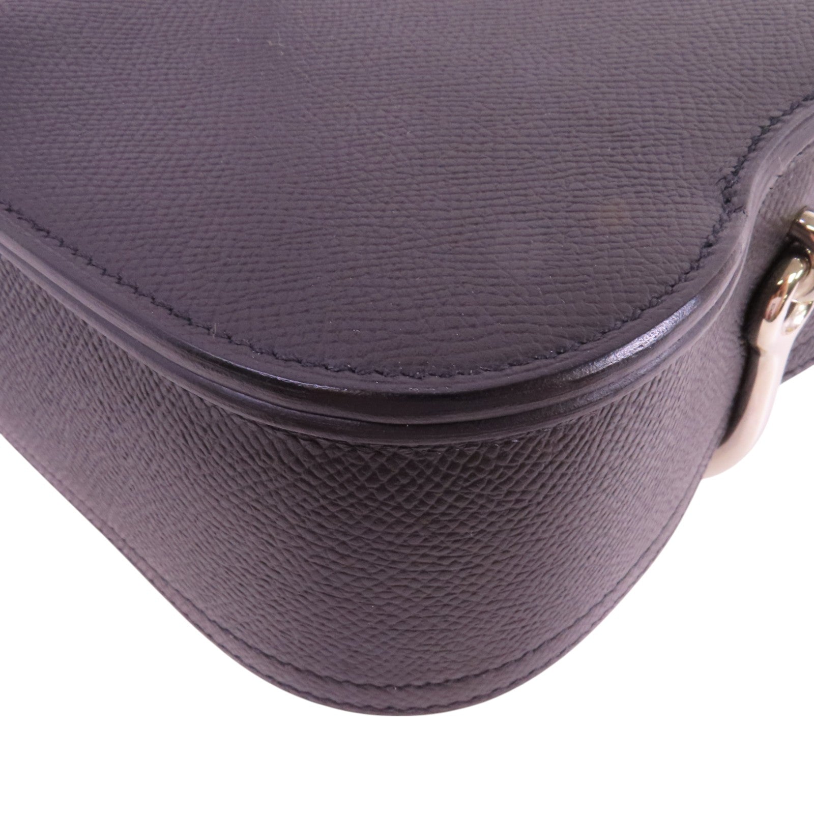 HERMES Epsom皮革Mini Della銀扣肩背袋