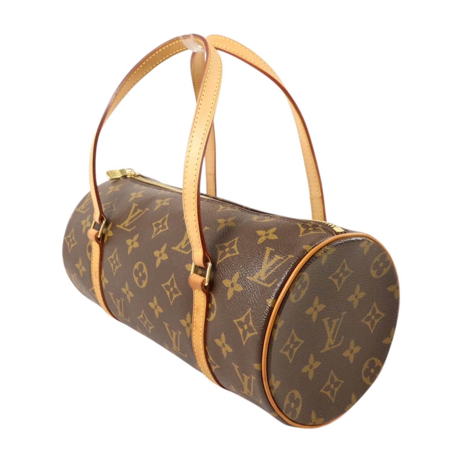 LOUIS VUITTON Monogram Papillon PM金扣手挽袋