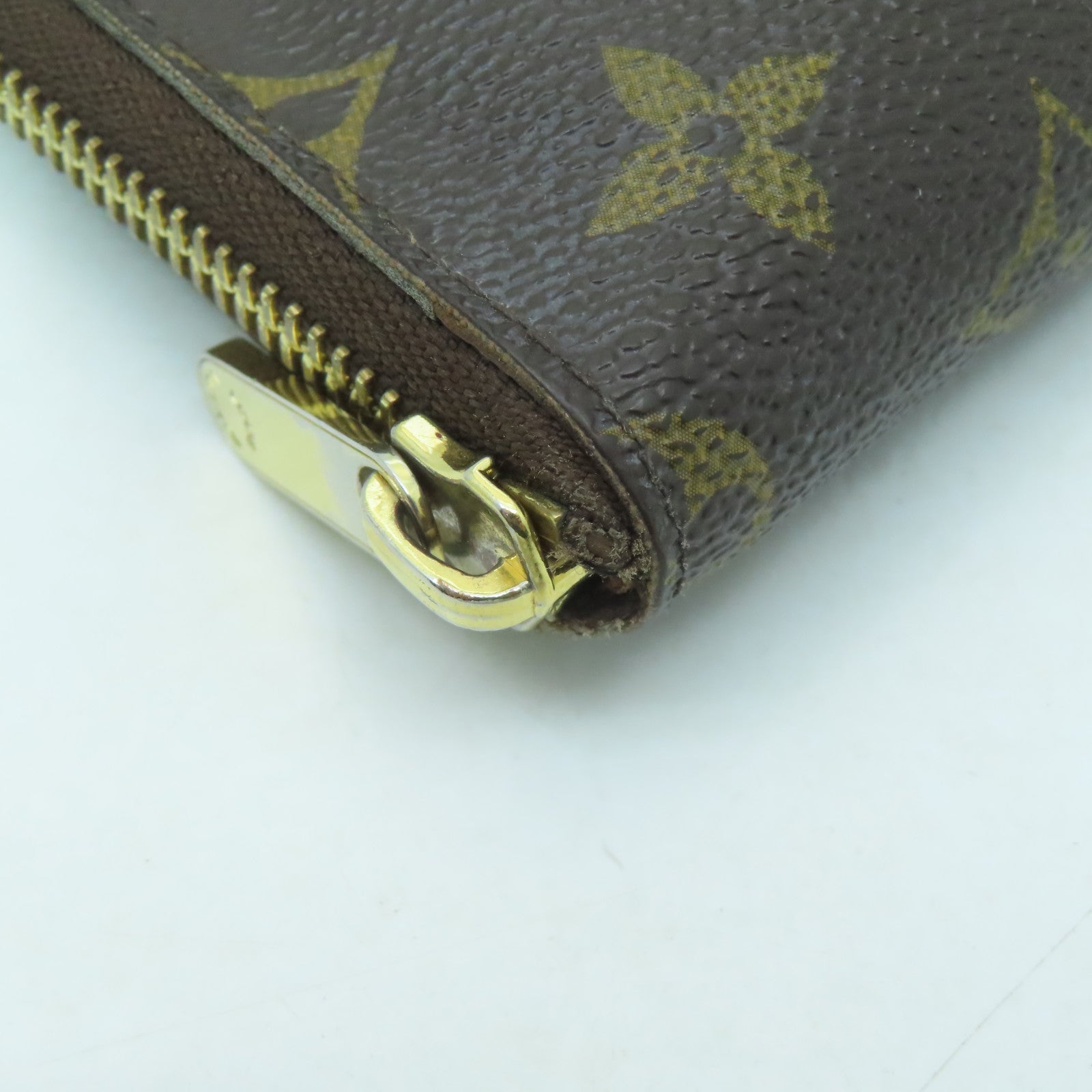 LOUIS VUITTON 【激減優惠】Monogram Compact Zippy Wallet金扣錢包啡色
