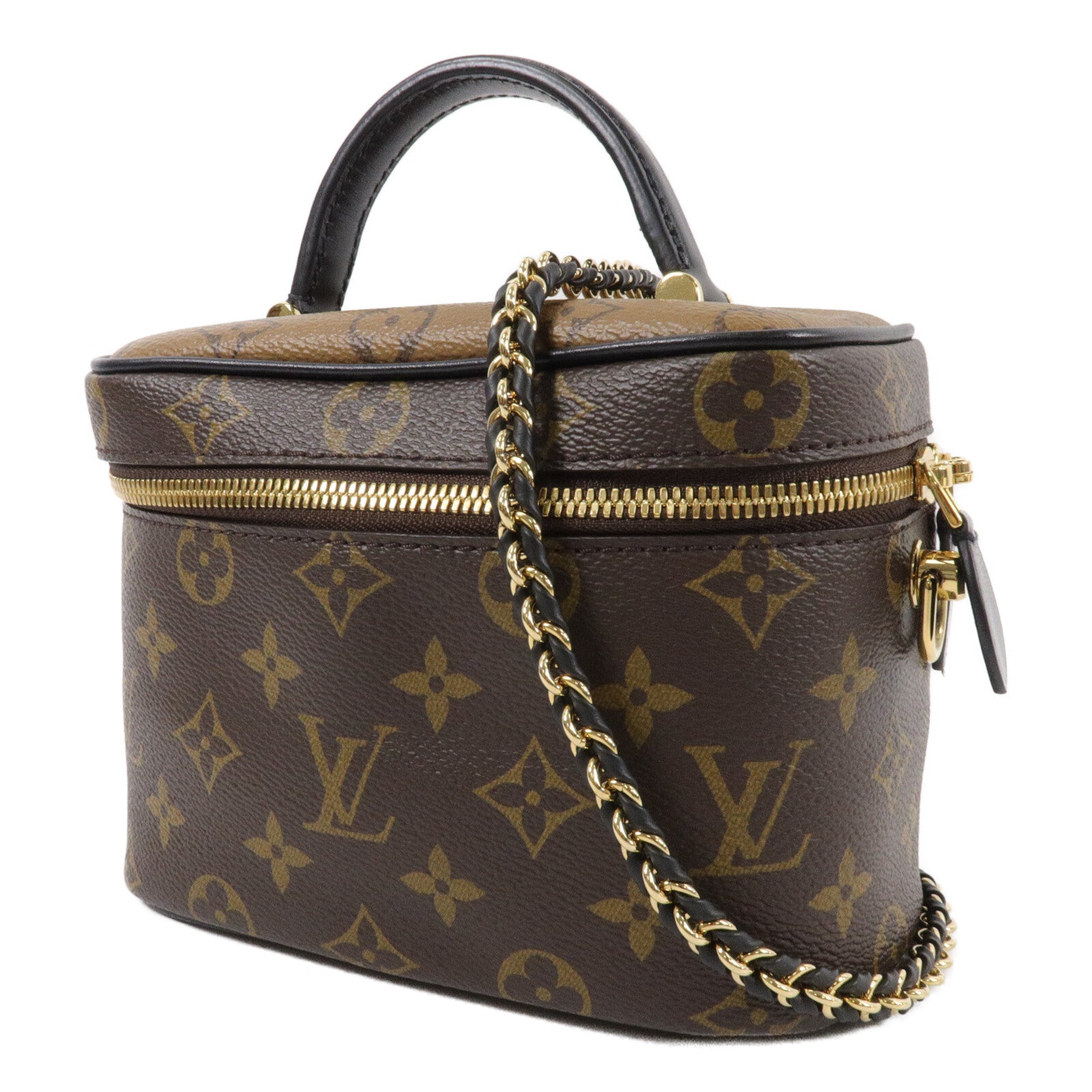 LOUIS VUITTON Monogram Reverse Vanity PM手挽肩背兩用袋