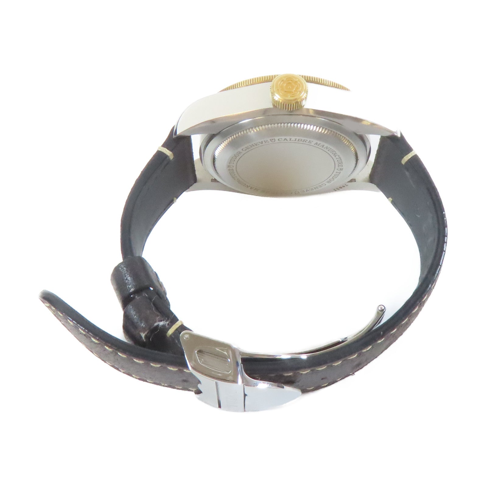 TUDOR Automatic Black Bay GMT 18K黃金/不鏽鋼自動機芯手錶黑色#19cm