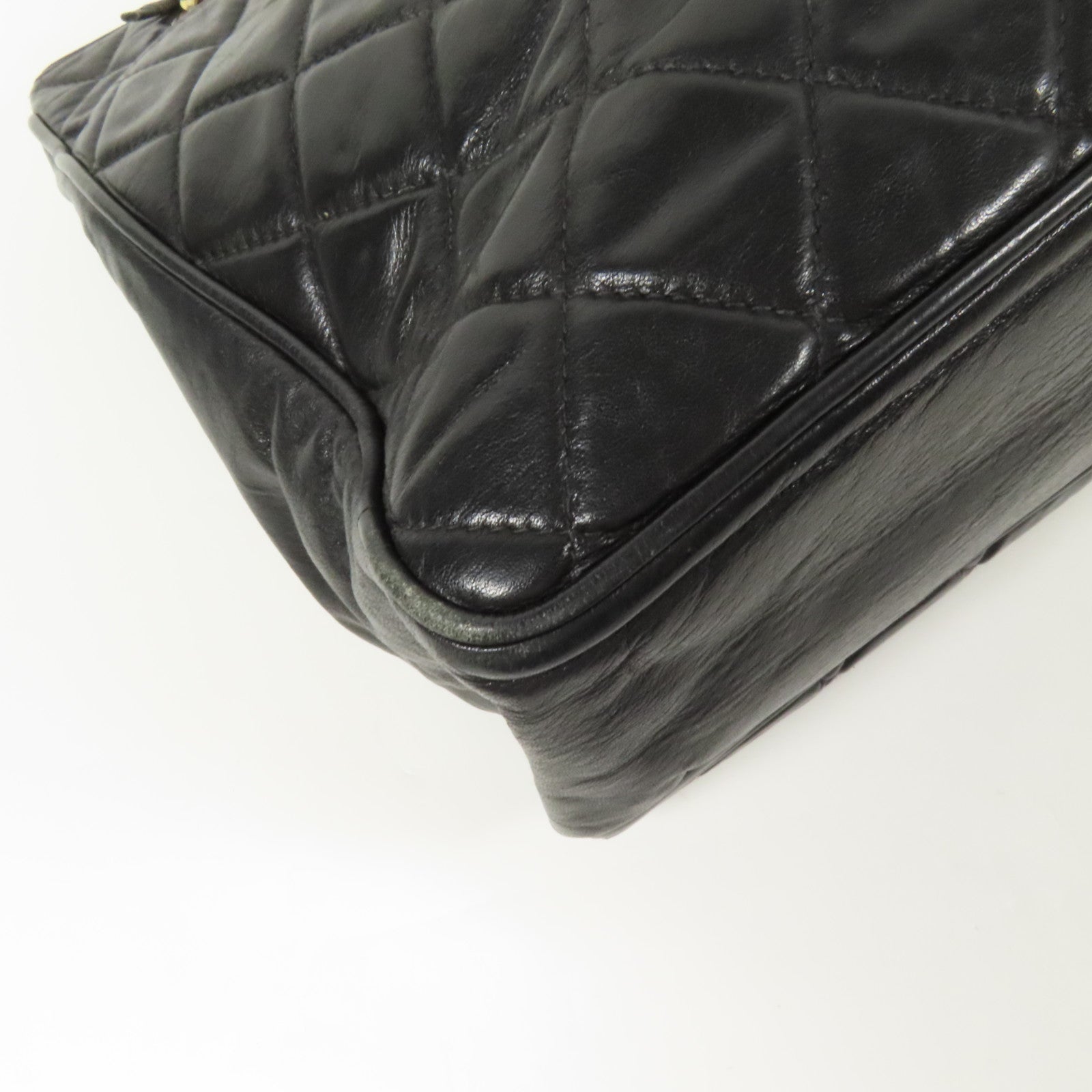 CHANEL 羊皮皮革Shoulder Bag金扣肩背袋