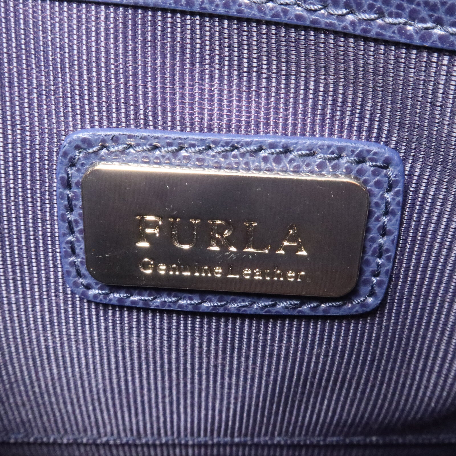 Furla 牛皮皮革Chain Shoulder鏈帶肩背袋