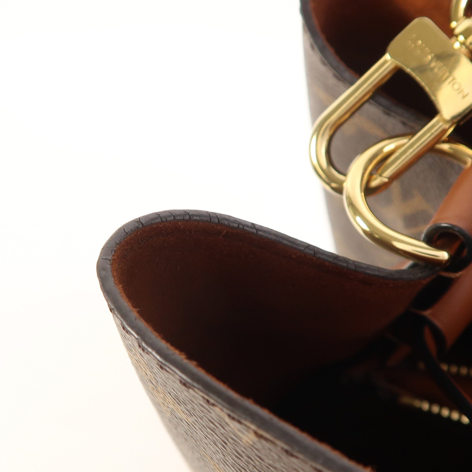 LOUIS VUITTON Monogram NeoNoe MM金扣肩背袋棕色